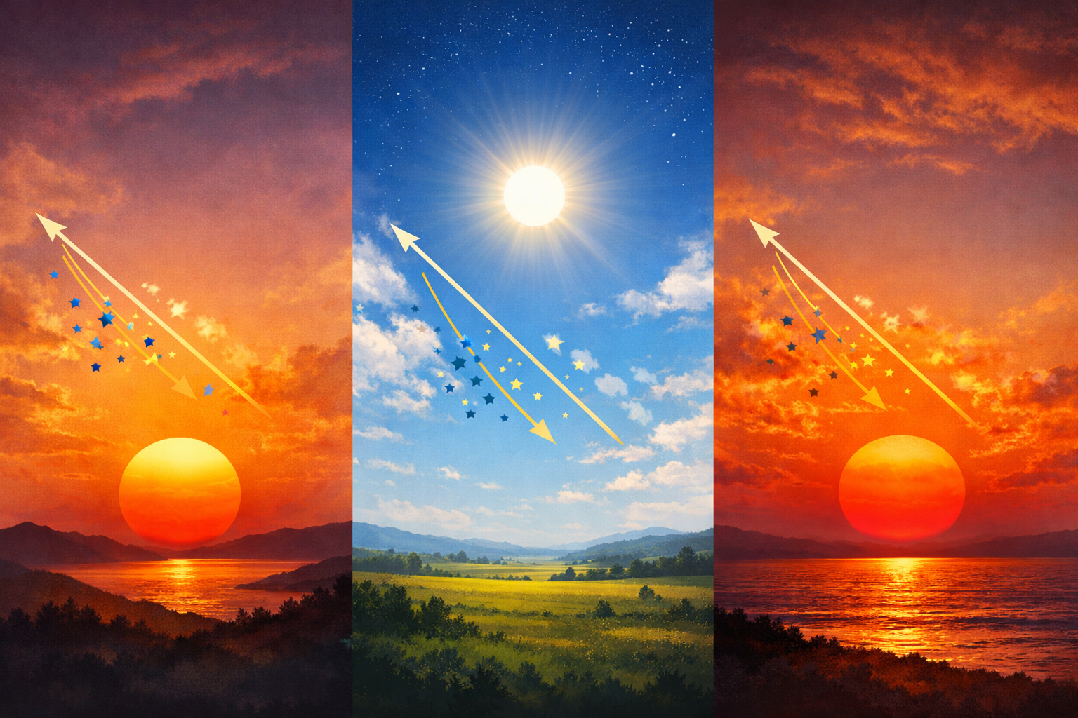 Color of the Sun at Sunrise vs Noon vs Sunset (Physics Behind It ...